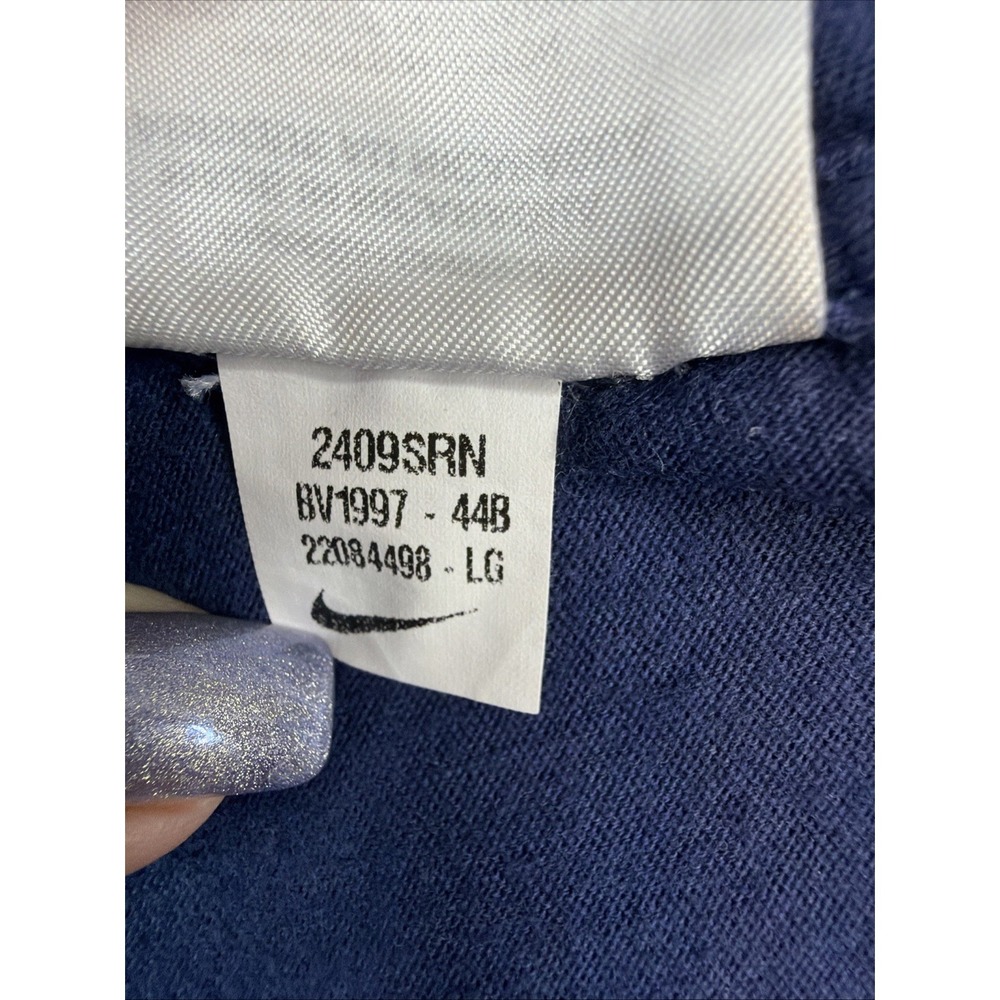Nike The Nike Tee Men's LG Blue Graphic Swoosh T-Shirt Short Sleeve Cotton - Picture 6 of 8